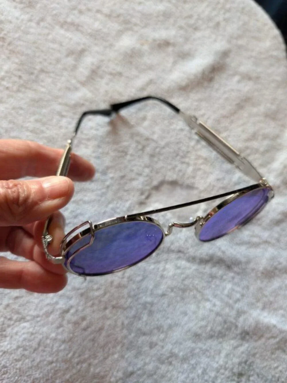 On Slice Sunglasses- Mecha Owl- Ocean Silver